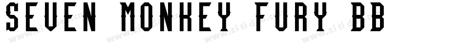 Seven Monkey Fury BB字体转换